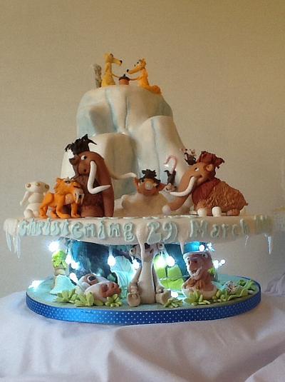Ice Age Land of the Dinosaurs Cake - Cake by Tickety Boo Cakes