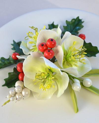 Christmas Rose - Cake by Hilary Rose Cupcakes
