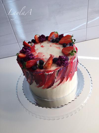 Fruit Cream cake - Cake by Layla A