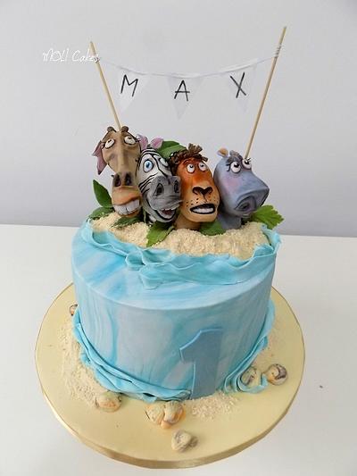 Madagascar  - Cake by MOLI Cakes