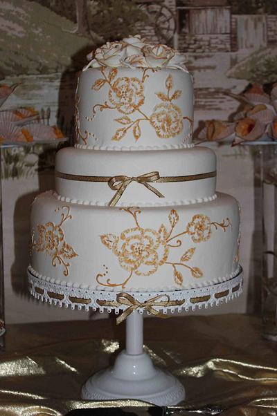 50 Golden years - Cake by Susan Silva