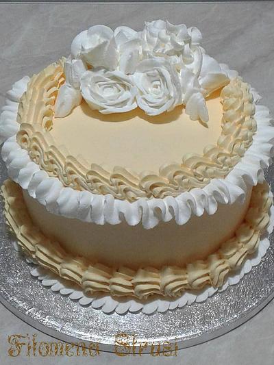 Whipped cream cake  my passion - Cake by Filomena