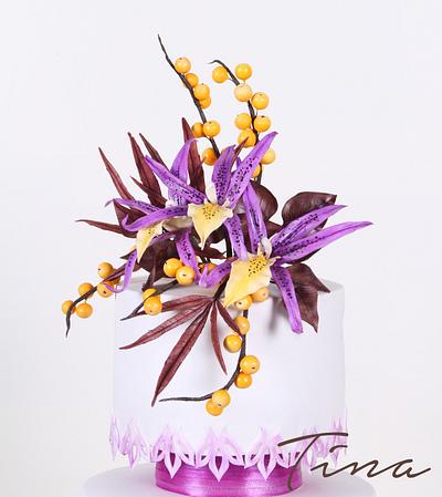 Purple Wedding !  - Cake by Tina Jadav
