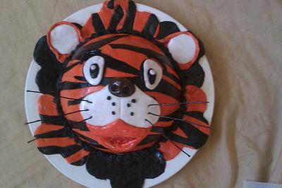 Tiger face - Cake by Cakemummy