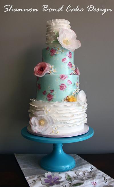 Shabby Chic Cake - Cake by Shannon Bond Cake Design