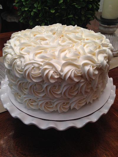 Rose Swirls - Cake by Susan Russell