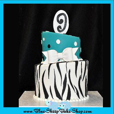 Zebra Birthday Cake - Cake by Karin Giamella