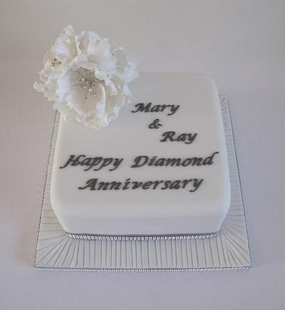 Diamond wedding anniversary - Cake by Aleshia Harrison: for the love of cakes