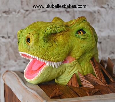 Dinosaur cake topper - Cake by Lulubelle's Bakes