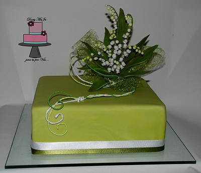 Cake with lilies of the valley - Cake by Marie