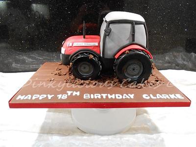 tractor cake - Cake by Dinkylicious Cakes