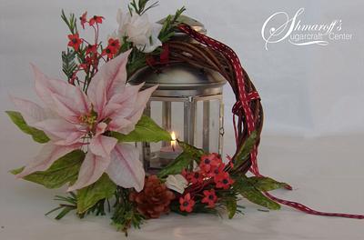 Wafer paper Christmas wreath - Cake by Petya Shmarova