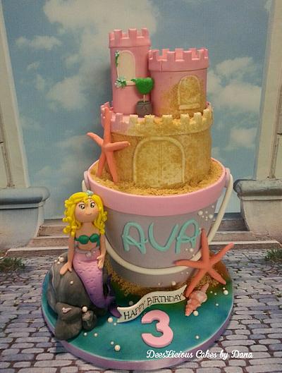 Mermaid Princess at the beach - Cake by Dees'Licious Cakes by Dana