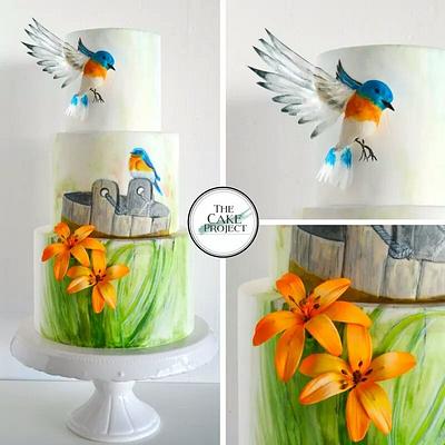 Eastern bluebirds  - Cake by TheCakeProjectCH