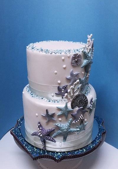 Starfish wedding cake - Cake by Fun Fiesta Cakes  