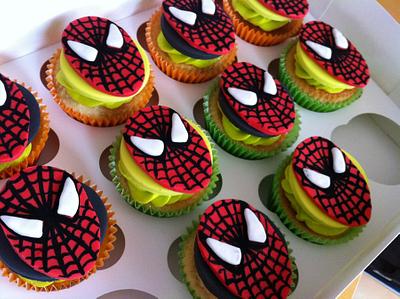 Spiderman cupcakes - Cake by Sweet Treats of Cheshire