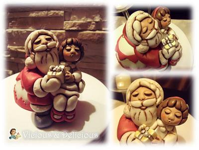 Thun Santa & little girl - Cake by Sara Solimes Party solutions