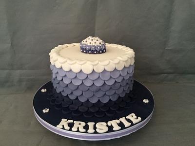Purple Ombre Cake  - Cake by Clare Caked4you