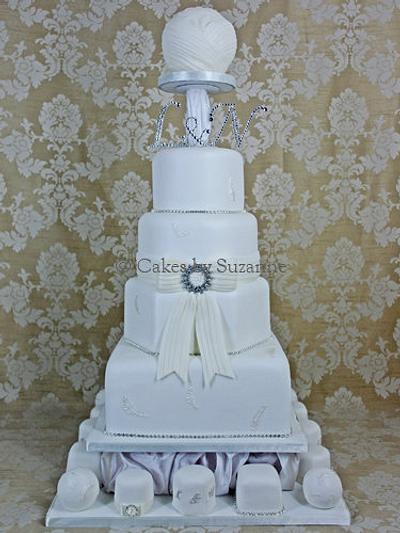 Diamante wedding cake - Cake by suzanne