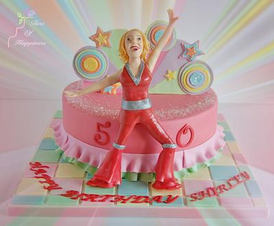 The Dancing Queen Cake - 50th birthday - Cake by Tiers Of Happiness