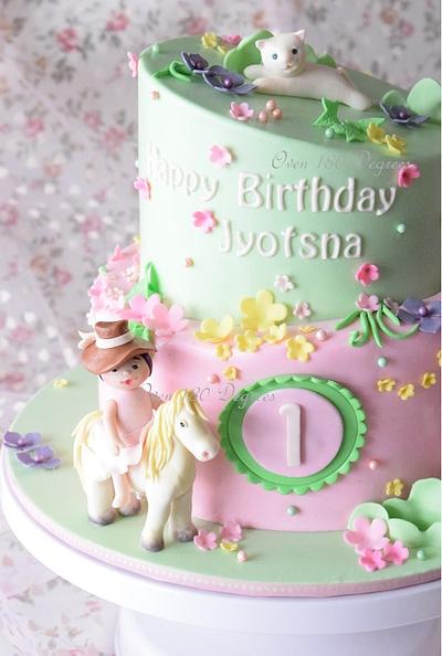 Cowgirl and her favourite animals - Cake by Oven 180 Degrees