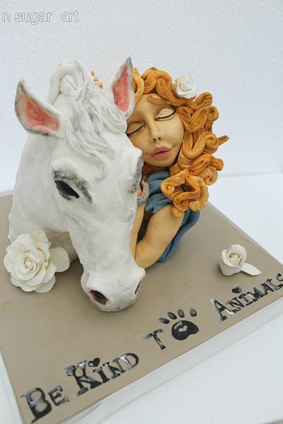 Animal Rights Collaboration - Cake by N SUGAR ART
