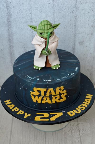 Star wars yoda  - Cake by designed by mani