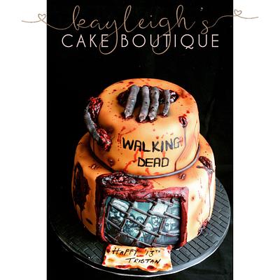Walking dead cake  - Cake by Kayleigh's cake boutique 
