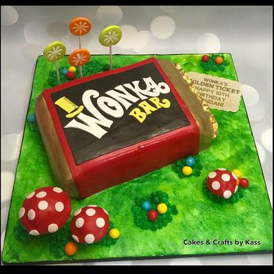 Wonka Bar  - Cake by Cakes & Crafts by Kass 