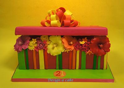 Flower box cake - Cake by Alessandra