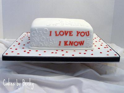 Geeky Love Letters - Cake by Becky Pendergraft