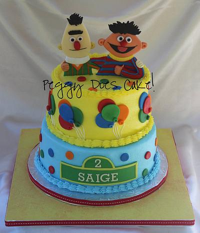 Bert & Ernie - Cake by Peggy Does Cake