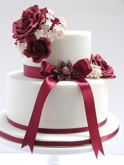 Joanne Wedding Cake - Cake by Scrummy Mummy's Cakes