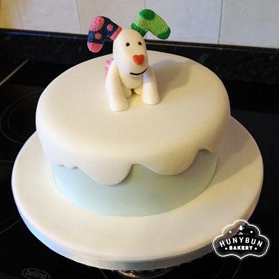 Snow Dog Christmas Cake - Cake by Hannah Gayfer