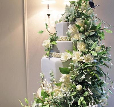 Sugar Flower Wedding Cake - Cake by Alex Narramore (The Mischief Maker)