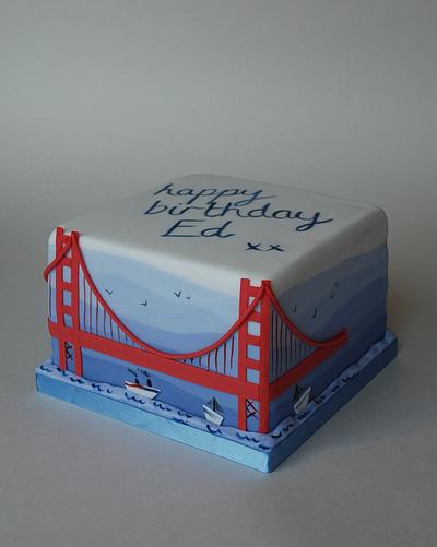 Golden Gate Bridge - Cake by The Sweet Life Bakes