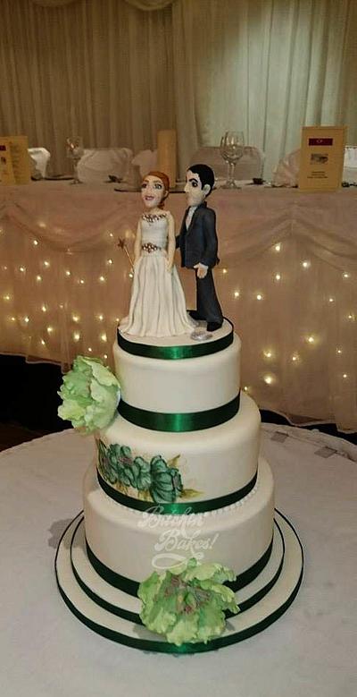 My very first wedding cake - Cake by fitzy13
