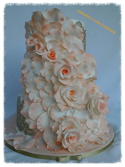 Wedding  cake - Cake by Jeanette's Cake Creations and Courses