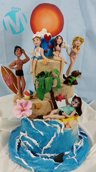 A simple summer day (SWEET SUMMER COLABORATION) - Cake by Manu Lazcano M iDeas