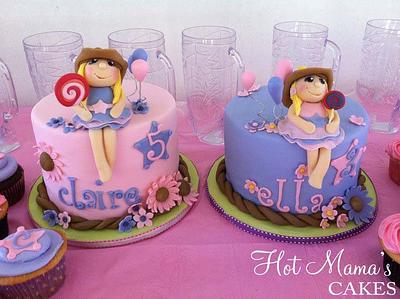 Matching cowgirls - Cake by Hot Mama's Cakes