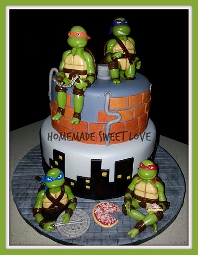 Teenage Mutant Ninja Turtles Birthday Cake  - Cake by  Brenda Lee Rivera 
