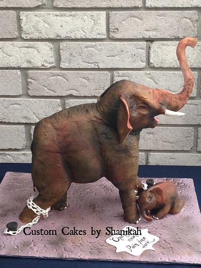 Seeta the Asian Elephant and Baby Renu - Cake by Shanika