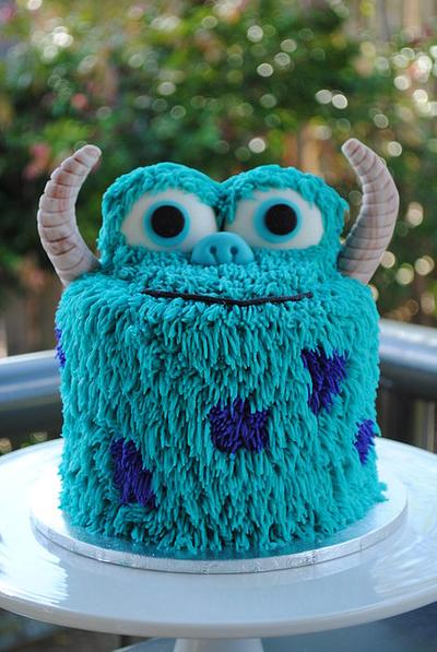 Monsters inc Sulley cake - Cake by Amelia's Cakes