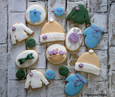 Knitting Cookies - Cake by Dina - Paper and Sugar