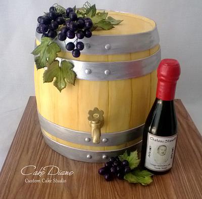 Wine barrel - Cake by Diane