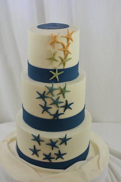 Starfish Ombre - Cake by Sugarpixy