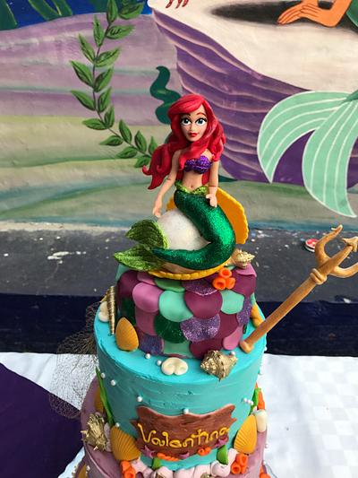 The little mermaid sparkling - Cake by Dulcemantequilla