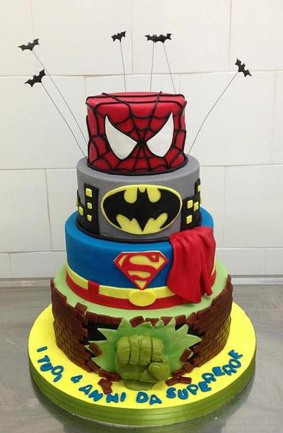 Super heroes Cake - Cake by virginia