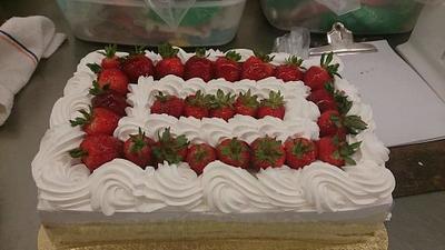 Strawberry Boston Cake - Cake by Allyson Thornley 