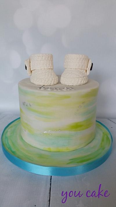 watercolor baby cake - Cake by Jennifer-You cake